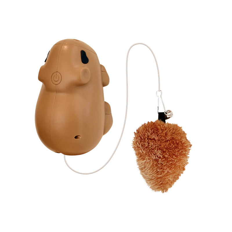 Pet Smart Toy Capybara Elevating Cat Ball, Automatic Sensing Interactive Cat Toy for Self-Entertainment and Mental Stimulation