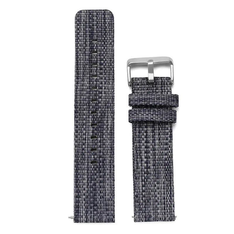 18mm 20mm 22mm Universal Bracelet Sports Nylon Watch Band Canvas Smart Watch Strap Soft Fabric Wristbelt w Quick Release Pins