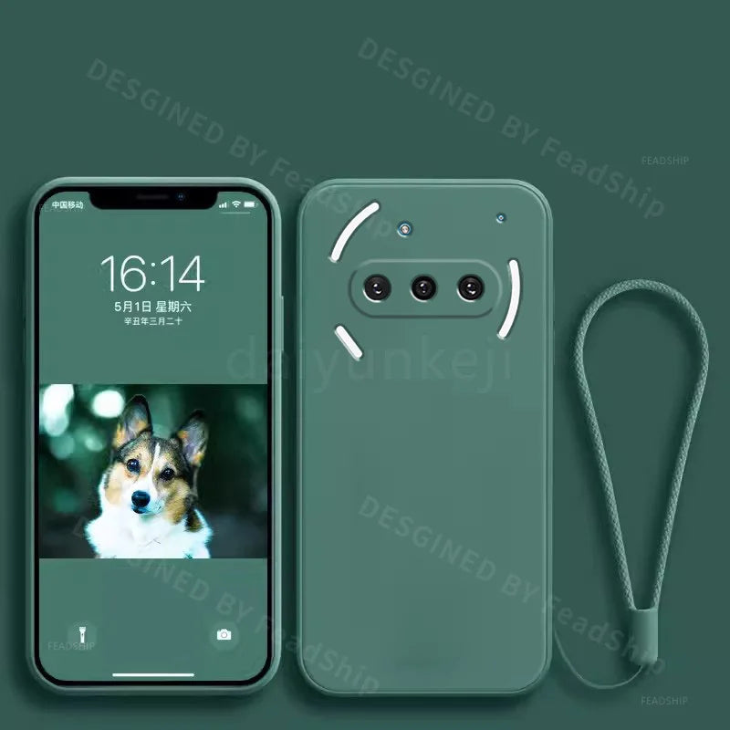 Liquid Silicone Case For Nothing Phone 3A Pro Phone Case Nothing 3A Phone Protective Soft Cover with Screen Film