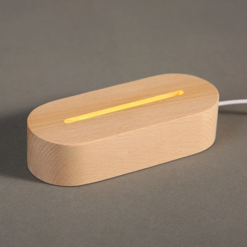 Wood Table Lamp With Message Board Night Light For Girls Bedroom Decor USB