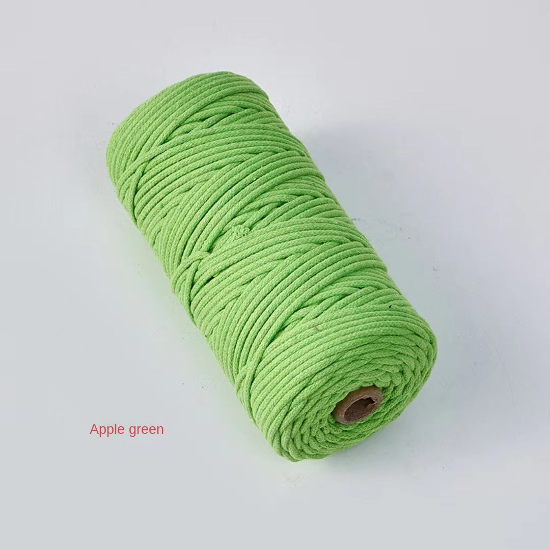 3mm Color Core Cotton Rope Decorative String for DIY Bags, Clothing, Tags, and Craft Projects