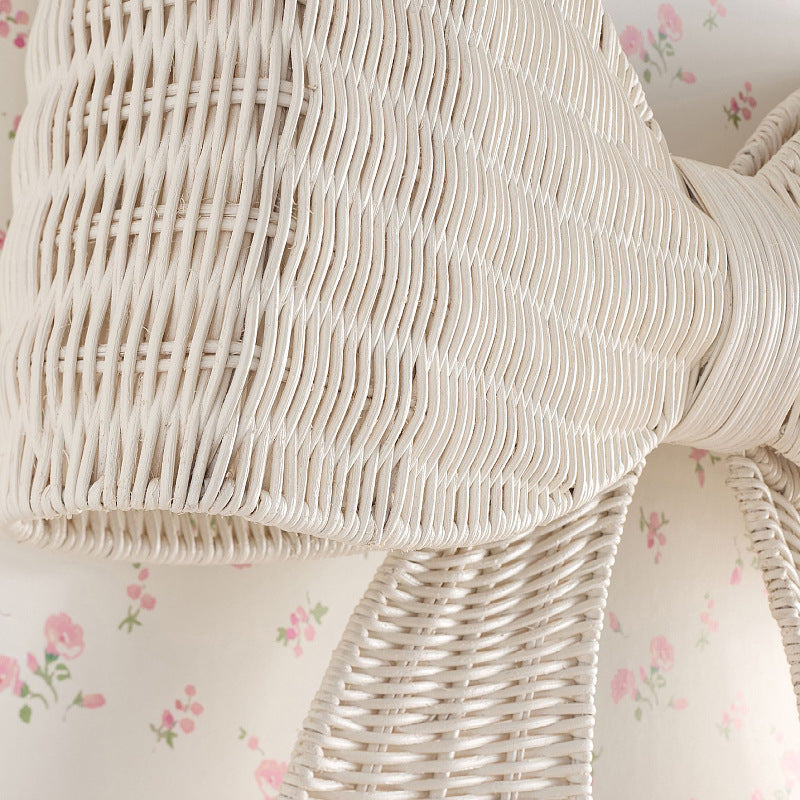 Nordic Rattan Butterfly Decorative Hanging Ornament, Handmade Woven Rattan, Cute Decoration for Princess Queen Cottage