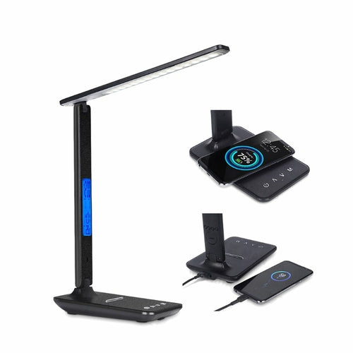 Lamp Plus — 3-in-1 Smart Lamp with Wireless Charger, Clock & Thermostat