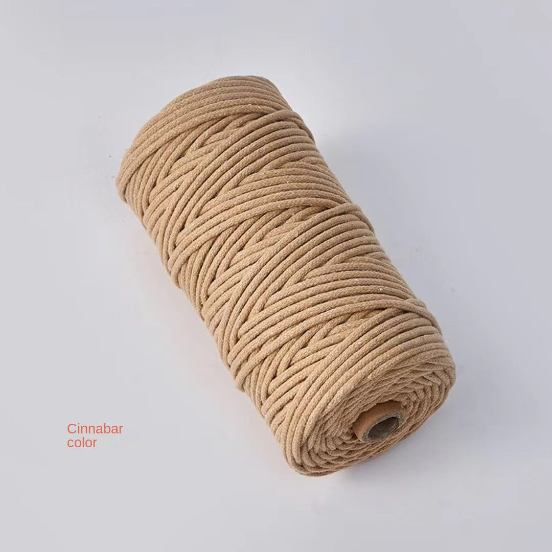 3mm Color Core Cotton Rope Decorative String for DIY Bags, Clothing, Tags, and Craft Projects