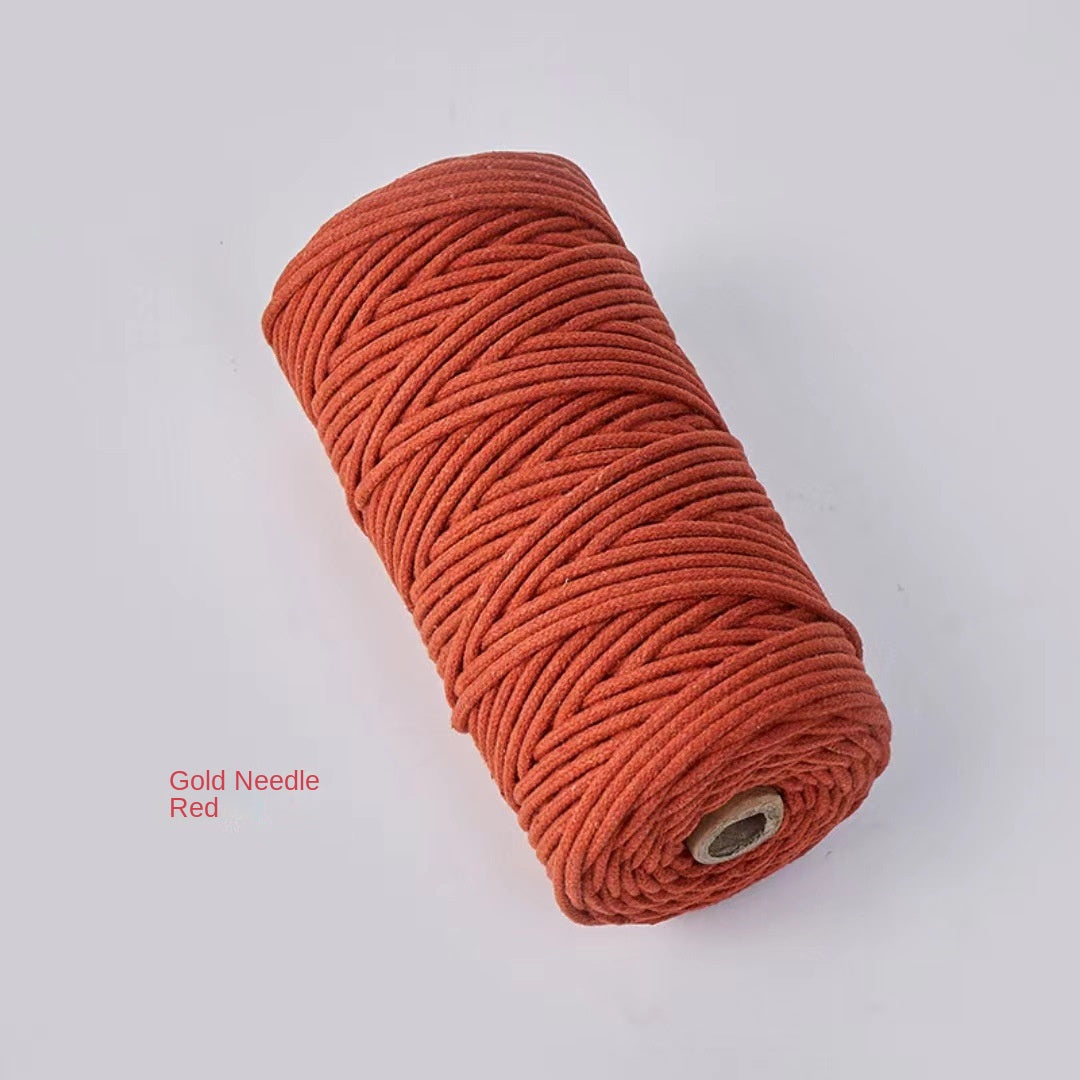 3mm Color Core Cotton Rope Decorative String for DIY Bags, Clothing, Tags, and Craft Projects