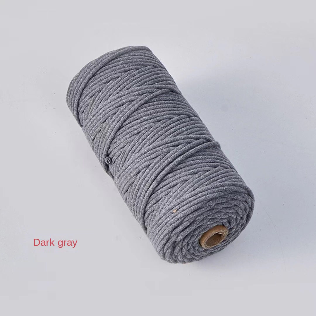 3mm Color Core Cotton Rope Decorative String for DIY Bags, Clothing, Tags, and Craft Projects