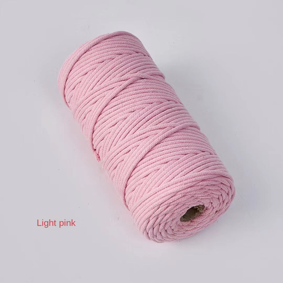 3mm Color Core Cotton Rope Decorative String for DIY Bags, Clothing, Tags, and Craft Projects