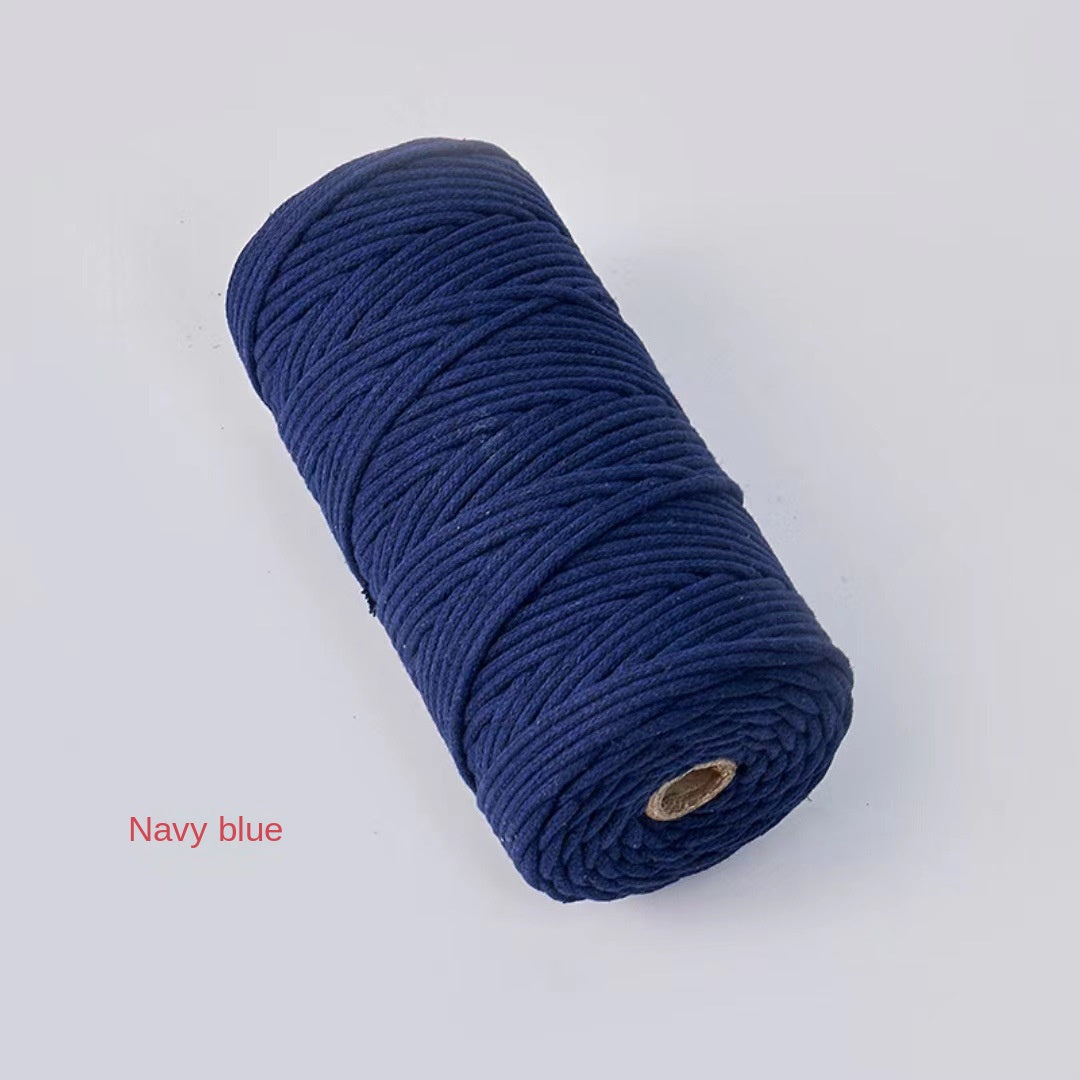 3mm Color Core Cotton Rope Decorative String for DIY Bags, Clothing, Tags, and Craft Projects