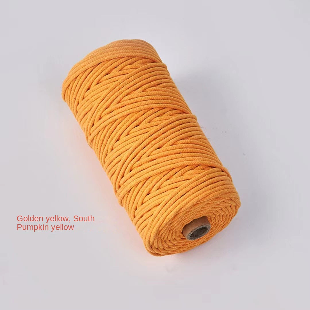 3mm Color Core Cotton Rope Decorative String for DIY Bags, Clothing, Tags, and Craft Projects