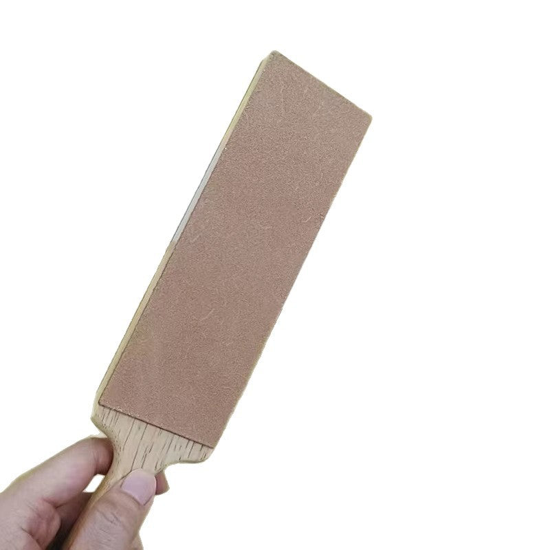 315mm New Knife Sharpening Stone Polishing Leather Double-Sided Sharpening Belt Composite Wooden Handle