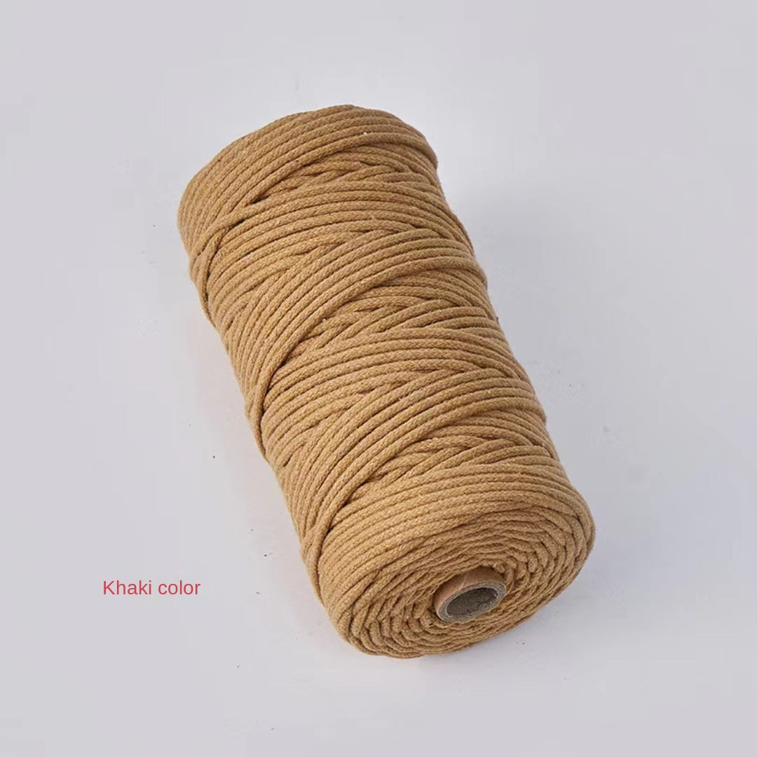 3mm Color Core Cotton Rope Decorative String for DIY Bags, Clothing, Tags, and Craft Projects