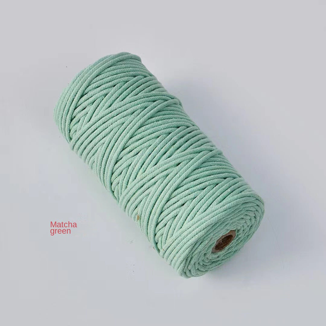 3mm Color Core Cotton Rope Decorative String for DIY Bags, Clothing, Tags, and Craft Projects
