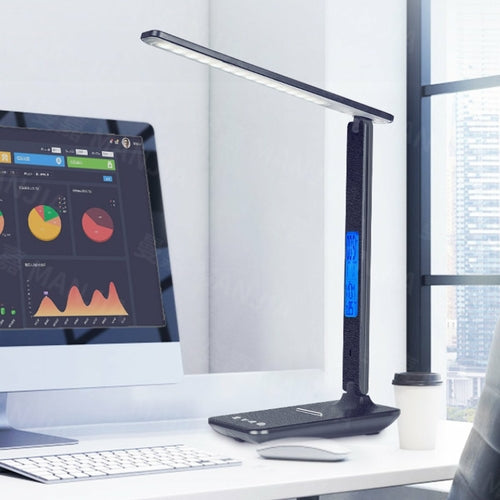 Lamp Plus — 3-in-1 Smart Lamp with Wireless Charger, Clock & Thermostat