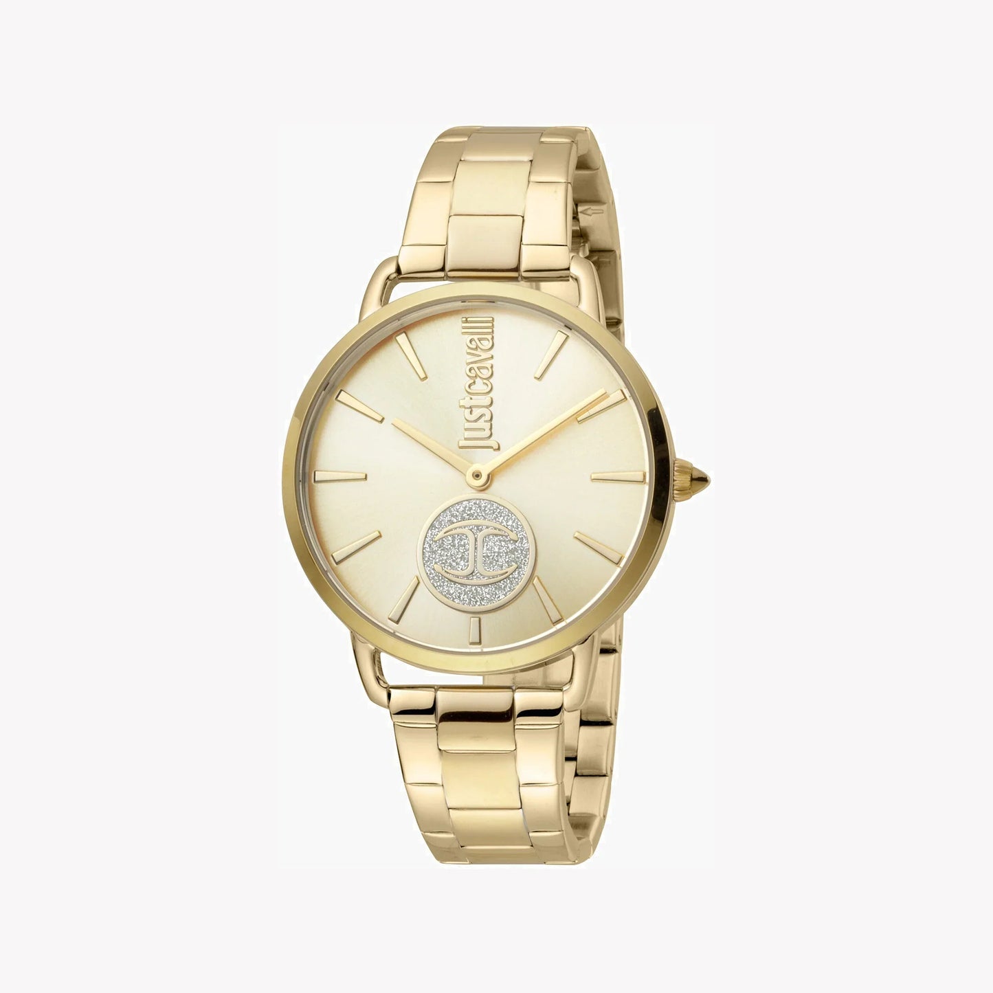 Just Cavalli Women's Gold Stainless Steel Watch, Champagne Dial | Jc1l117m0065