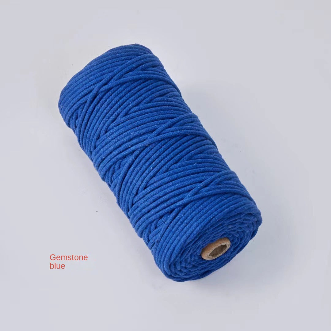 3mm Color Core Cotton Rope Decorative String for DIY Bags, Clothing, Tags, and Craft Projects