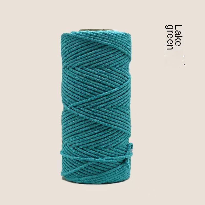 3mm Color Core Cotton Rope Decorative String for DIY Bags, Clothing, Tags, and Craft Projects