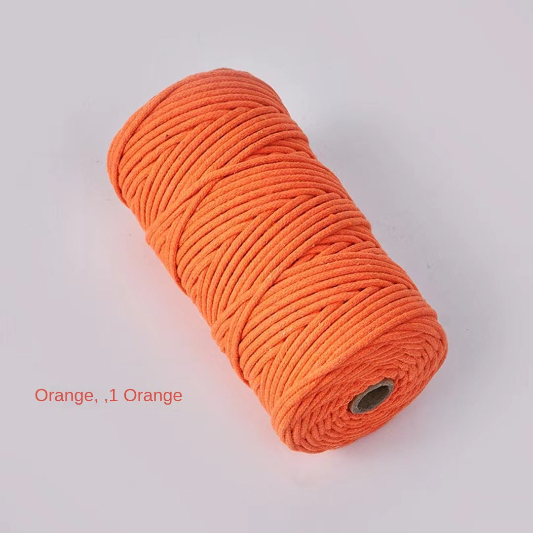 3mm Color Core Cotton Rope Decorative String for DIY Bags, Clothing, Tags, and Craft Projects