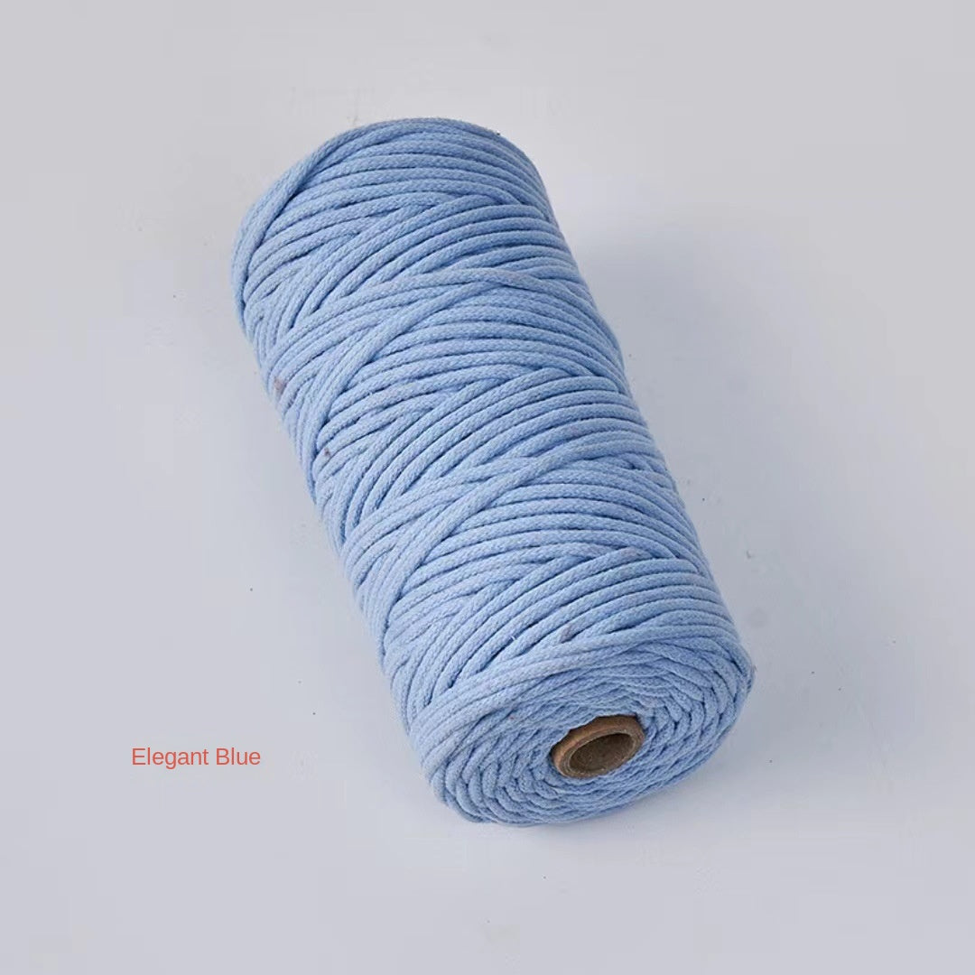 3mm Color Core Cotton Rope Decorative String for DIY Bags, Clothing, Tags, and Craft Projects