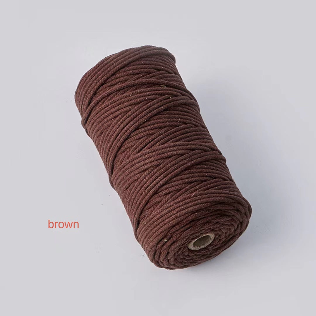3mm Color Core Cotton Rope Decorative String for DIY Bags, Clothing, Tags, and Craft Projects