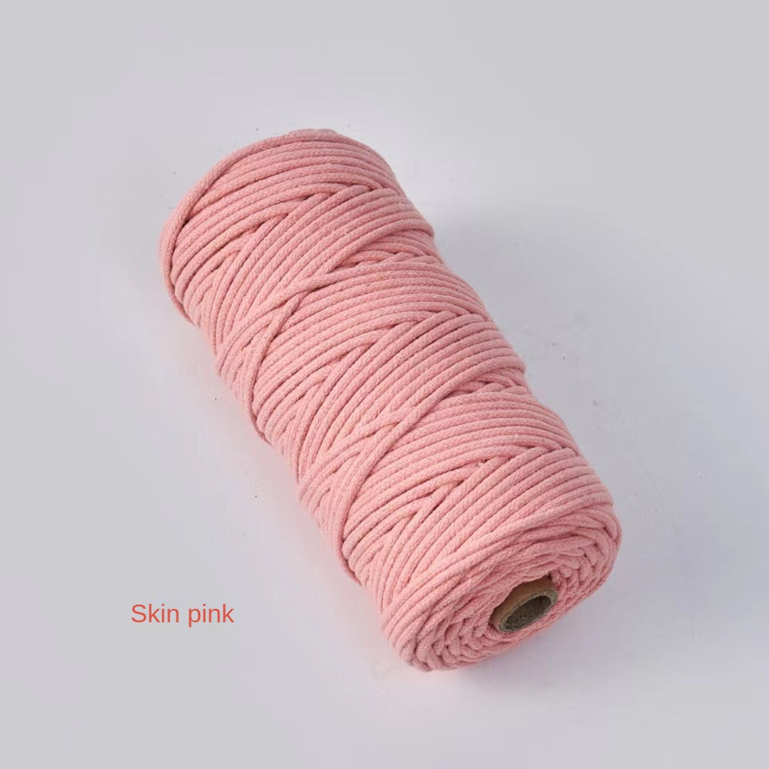3mm Color Core Cotton Rope Decorative String for DIY Bags, Clothing, Tags, and Craft Projects