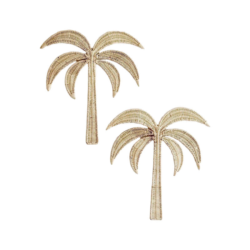 Nordic Style Rattan Coconut Tree Wall Hanging Decoration Hand-Woven Storage Decorative Wall Art for Background Wall Decoration