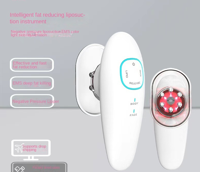 Electric Fat Reduction Device with Color Light EMS Vacuum Cupping for Body Shaping and Slimming