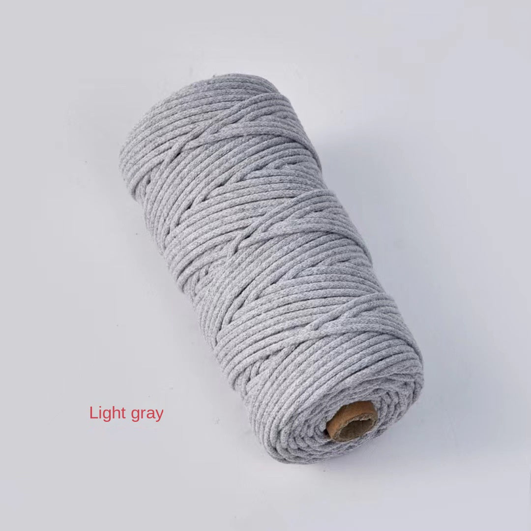 3mm Color Core Cotton Rope Decorative String for DIY Bags, Clothing, Tags, and Craft Projects