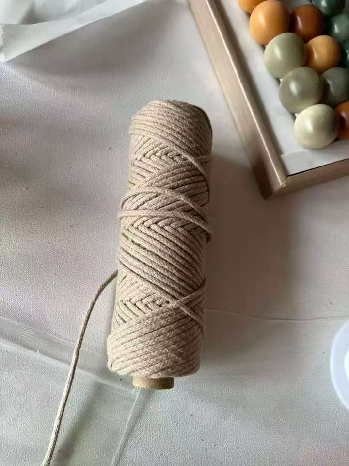3mm Color Core Cotton Rope Decorative String for DIY Bags, Clothing, Tags, and Craft Projects
