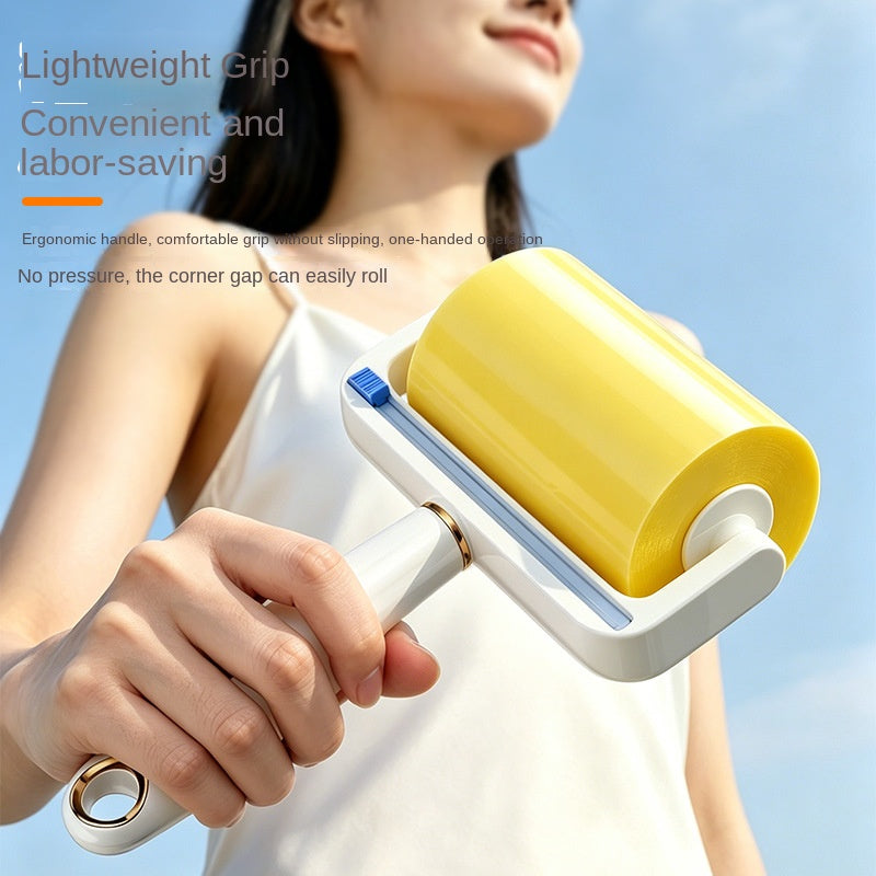 Roller Lint Remover with Reversible Adhesive Tape, Wide Pet Hair Remover Roller, Hair Removal Tool