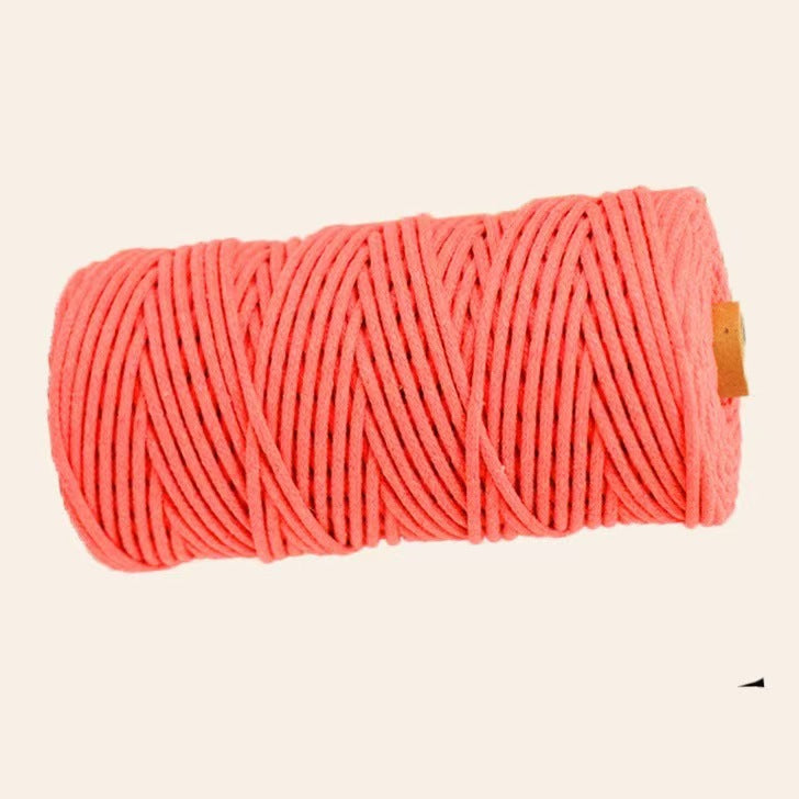 3mm Color Core Cotton Rope Decorative String for DIY Bags, Clothing, Tags, and Craft Projects