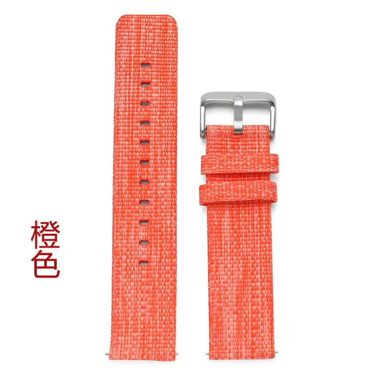 18mm 20mm 22mm Universal Bracelet Sports Nylon Watch Band Canvas Smart Watch Strap Soft Fabric Wristbelt w Quick Release Pins