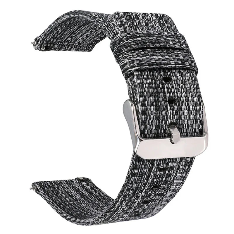 18mm 20mm 22mm Universal Bracelet Sports Nylon Watch Band Canvas Smart Watch Strap Soft Fabric Wristbelt w Quick Release Pins