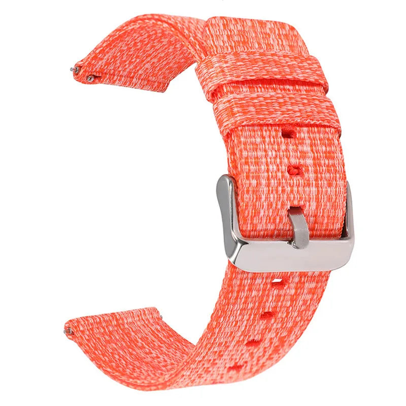 18mm 20mm 22mm Universal Bracelet Sports Nylon Watch Band Canvas Smart Watch Strap Soft Fabric Wristbelt w Quick Release Pins