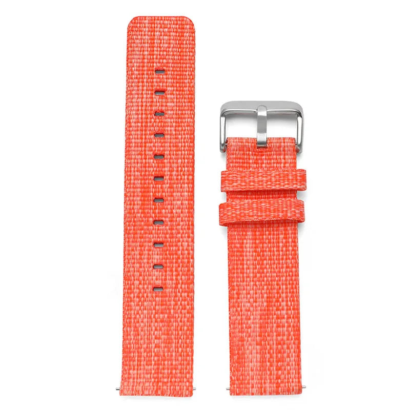 18mm 20mm 22mm Universal Bracelet Sports Nylon Watch Band Canvas Smart Watch Strap Soft Fabric Wristbelt w Quick Release Pins