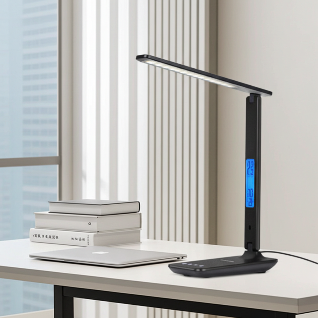 Lamp Plus — 3-in-1 Smart Lamp with Wireless Charger, Clock & Thermostat