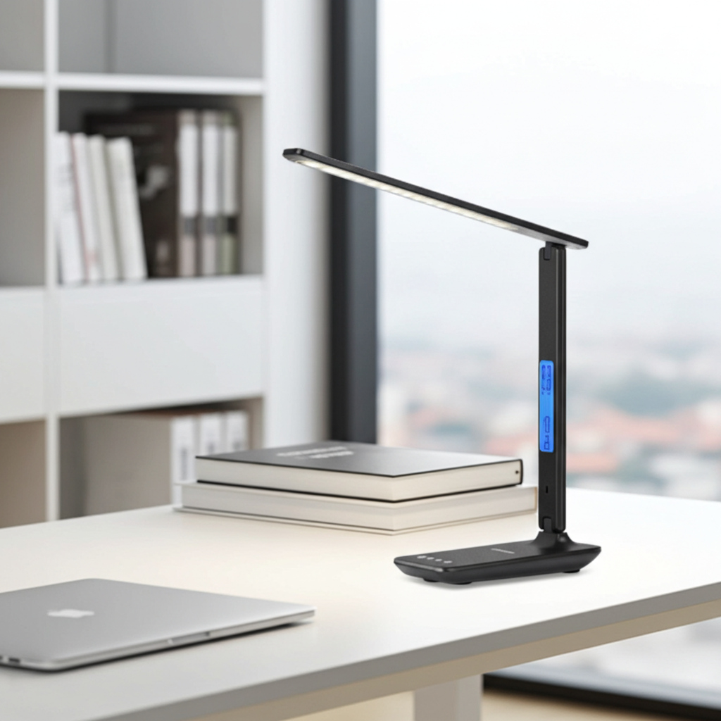 Lamp Plus — 3-in-1 Smart Lamp with Wireless Charger, Clock & Thermostat