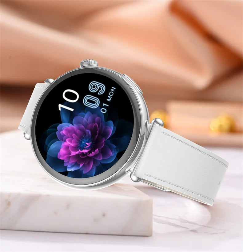 ECG Smart Watch Women 1.32inch AMOLED Screen Sport Watch Blood Pressure Micro physical examination AI dial SmartWatch For Women