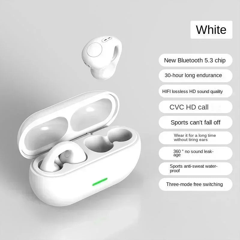 T75 Bone Conduction Wireless Earphones Bluetooth 5 1 HiFi Waterproof TWS Headset