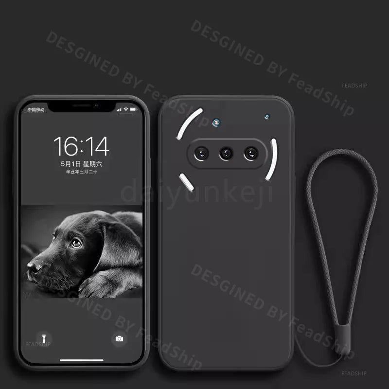 Liquid Silicone Case For Nothing Phone 3A Pro Phone Case Nothing 3A Phone Protective Soft Cover with Screen Film
