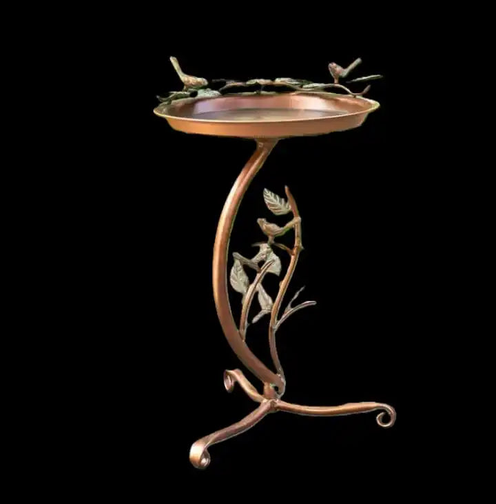 Teal Blue Metal Hanging Bird Bath With Dragonfly Ornament Outdoor Garden Hanging Water Basin Wild Bird Feeder Tray With Chain