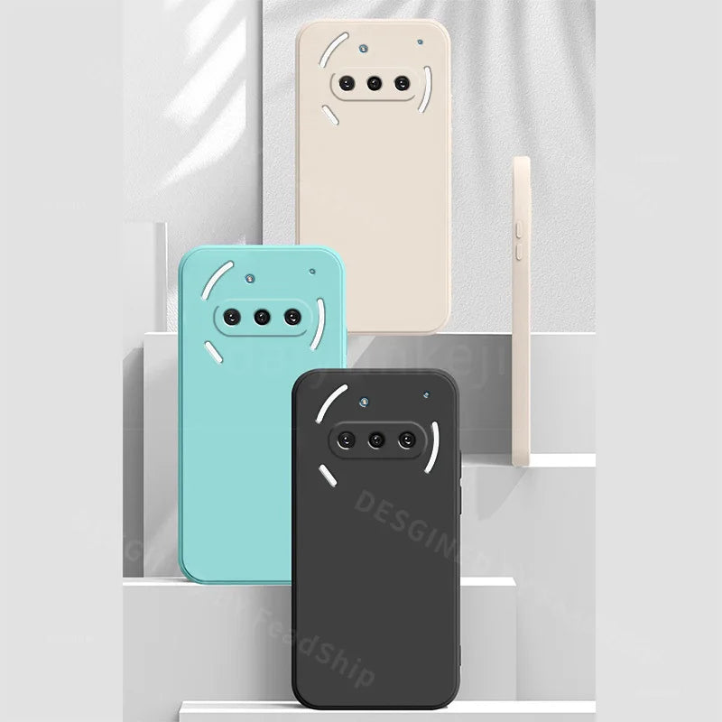 Liquid Silicone Case For Nothing Phone 3A Pro Phone Case Nothing 3A Phone Protective Soft Cover with Screen Film
