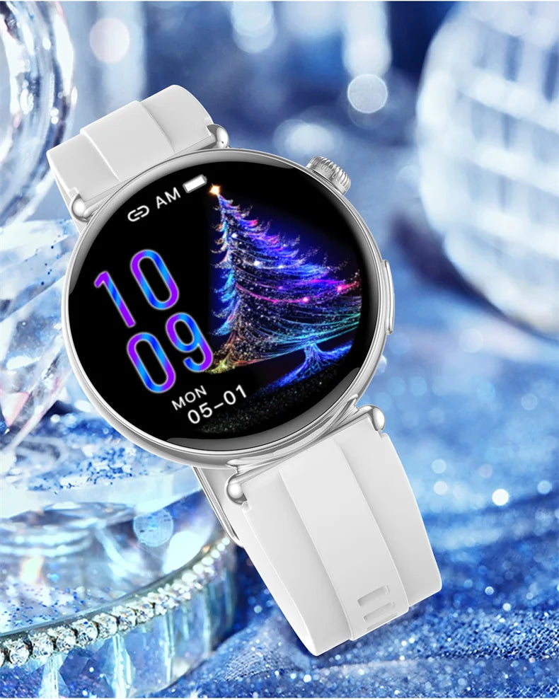 ECG Smart Watch Women 1.32inch AMOLED Screen Sport Watch Blood Pressure Micro physical examination AI dial SmartWatch For Women