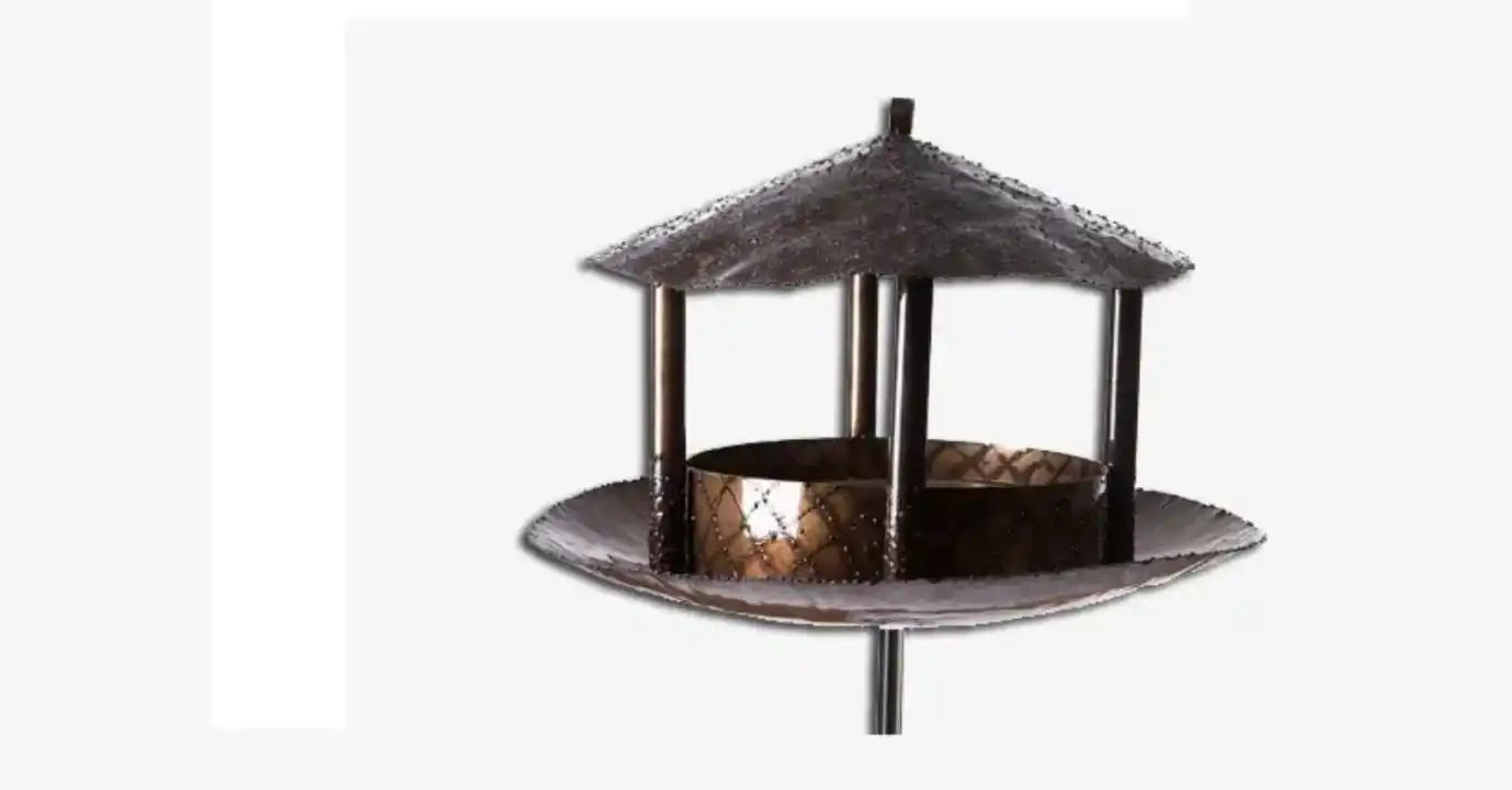 12 Inch Glass Hummingbird Bird Bath Bowl Outdoor Replacement Bird Feeder Tray Wild Bird Water Station Garden Landscape Art Piece