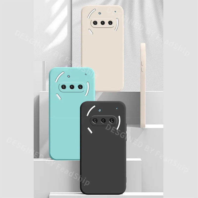 Liquid Silicone Case For Nothing Phone 3A Pro Phone Case Nothing 3A Phone Protective Soft Cover with Screen Film