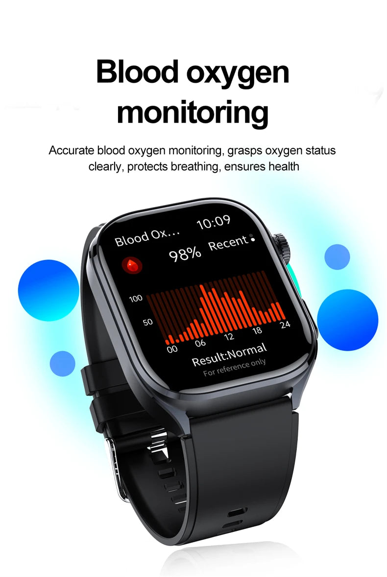 2026 New AI-GPT Health Diagosis Smart Watch Men ECG Blood Pressure Blood Oxygen Lipid Uric Acid Health Analysis Smart Bracelet