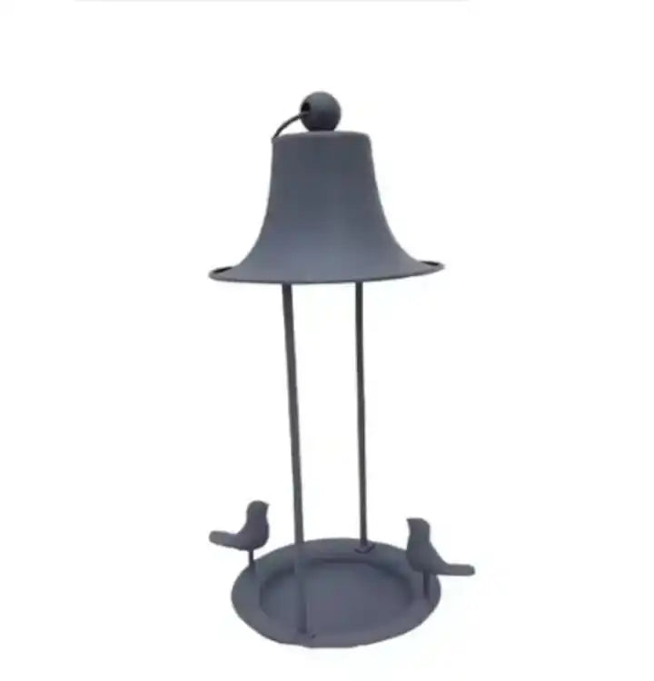 Verdigris Lotus Leaf Bird Bath Pedestal Stand Metal Garden Art Outdoor Birdbath With Bird Statues Water Basin Decor