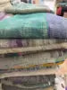 Vintage Kantha Quilt Hand Stitched Cotton Throw – Boho Bedspread – Reversible Kantha Blanket – Rustic Minimal Home Decor