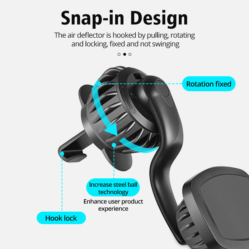 Car Bracket Car Phone Holder With Multifunctional 360 Degree Rotating Air Outlet Magnetic Buckle Type Car Phone Holders Stands
