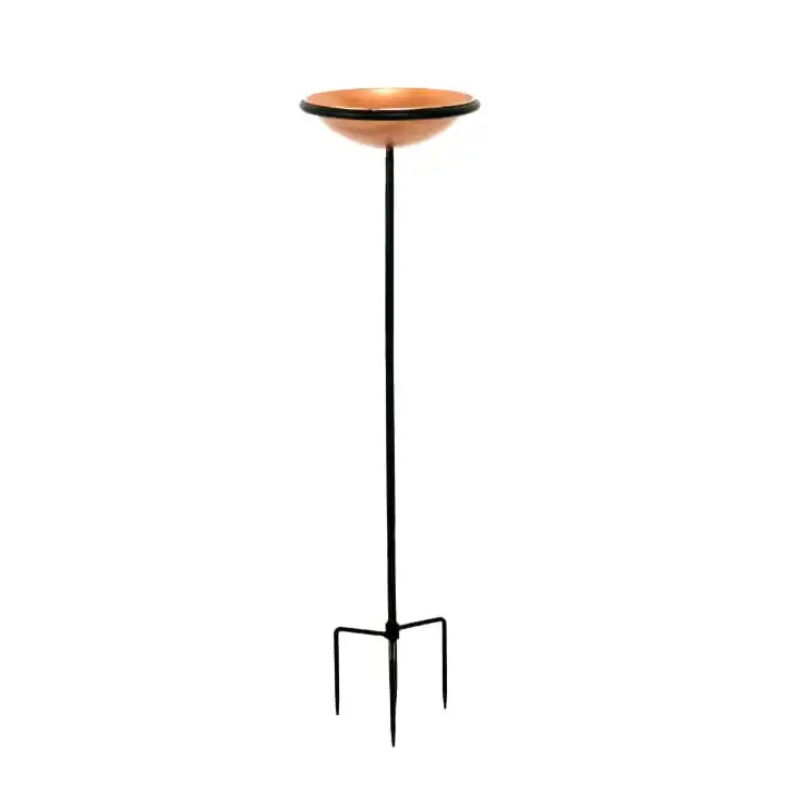 Solar Glass Peacock Bird Bath Stake Colorful Feather Design Lighted Outdoor Garden Birdbath Wild Bird Feeder Landscape Art Bowl