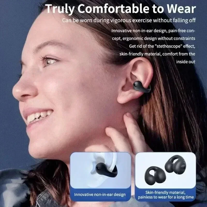 T75 Bone Conduction Earphones — Bluetooth 5.1, HiFi, Waterproof